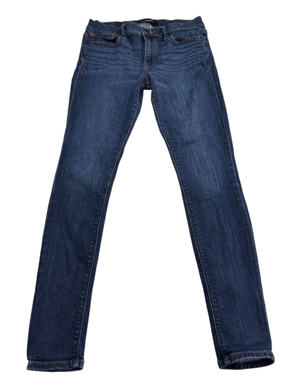 Express Womens Mid Rise Stretch Legging Jeans Size 8R Dark Wash